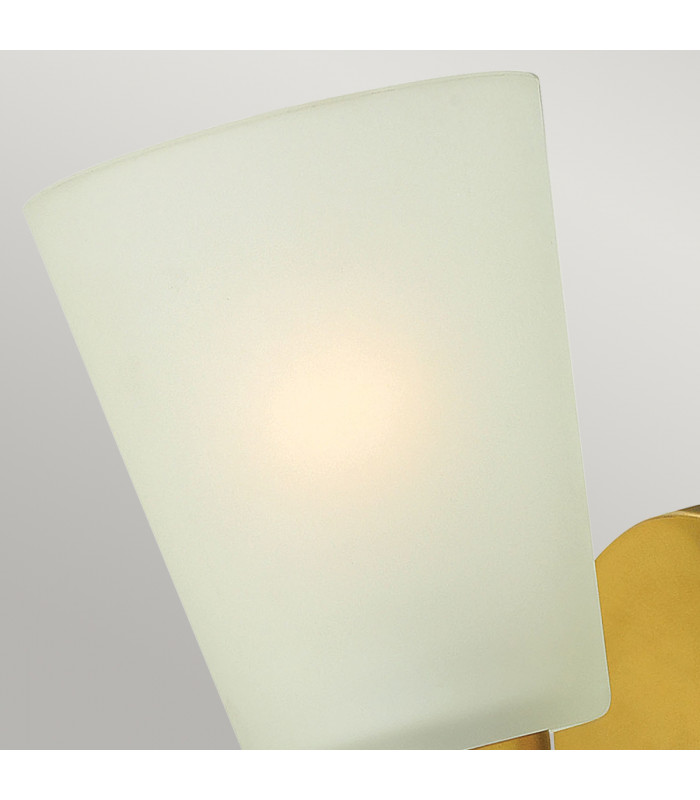 Zelda 1 Light Wall Light Vintage Brass Glass Shade E27-4