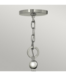 Zelda 5 Light Multi Arm Chandelier Polished Nickel Finish E27-2