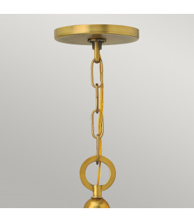 Zelda 5 Light Multi Arm Chandelier Vintage Brass Finish E27-2