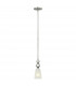 Zelda 1 Light Ceiling Mini Pendant Polished Nickel E27-1