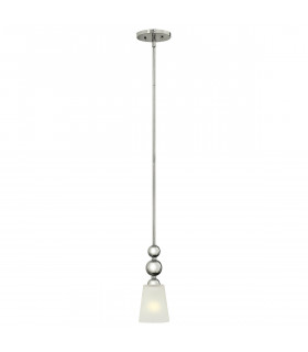 Zelda 1 Light Ceiling Mini Pendant Polished Nickel E27-1