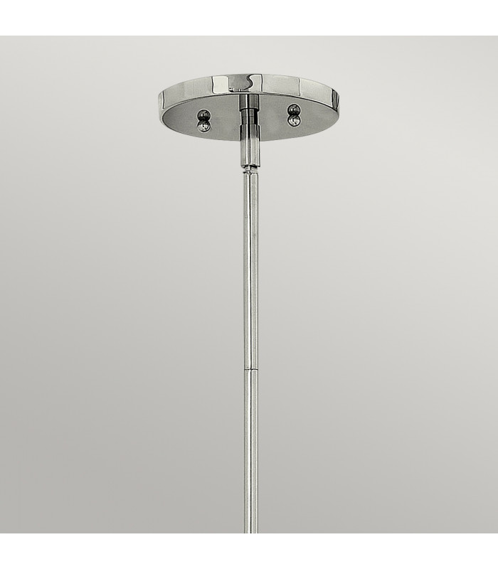 Zelda 1 Light Ceiling Mini Pendant Polished Nickel E27-2