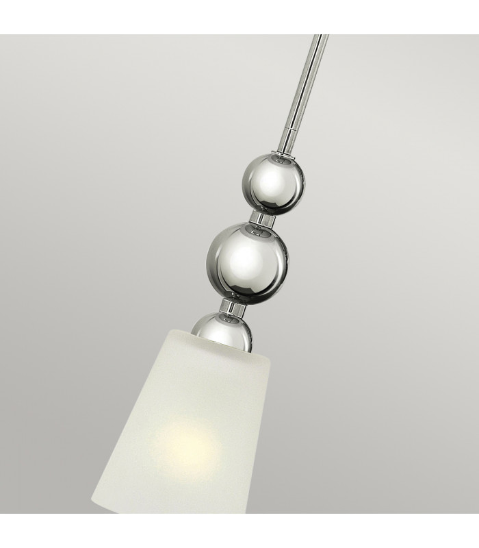 Zelda 1 Light Ceiling Mini Pendant Polished Nickel E27-3