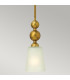 Zelda 1 Light Ceiling Mini Pendant Vintage Brass E27-3