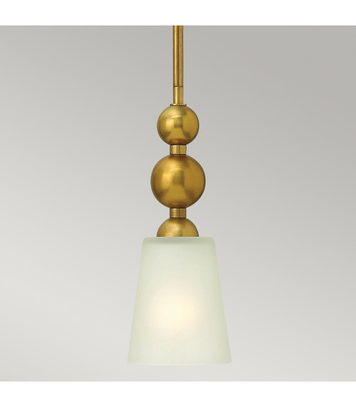 Zelda 1 Light Ceiling Mini Pendant Vintage Brass E27-3