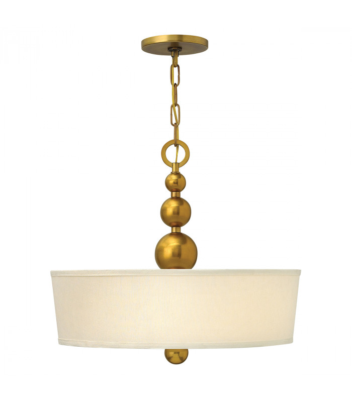 Zelda 3 Light Ceiling Pendant Vintage Brass E27-1