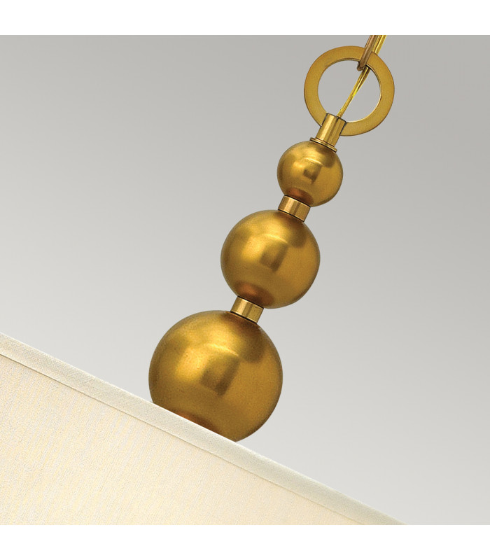 Zelda 3 Light Ceiling Pendant Vintage Brass E27-3