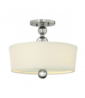 Zelda 3 Light Semi Flush Ceiling Light Polished Nickel E27-1