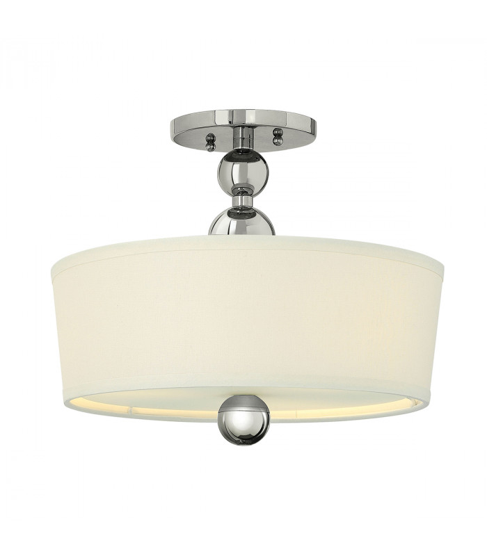 Zelda 3 Light Semi Flush Ceiling Light Polished Nickel E27-1