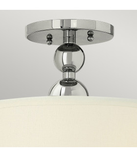 Zelda 3 Light Semi Flush Ceiling Light Polished Nickel E27-2