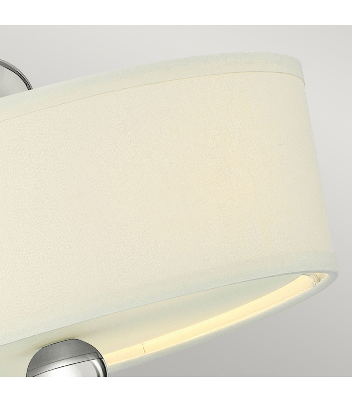 Zelda 3 Light Semi Flush Ceiling Light Polished Nickel E27-3