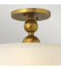 Zelda 3 Light Semi Flush Ceiling Light Vintage Brass E27-2