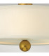 Zelda 3 Light Semi Flush Ceiling Light Vintage Brass E27-4