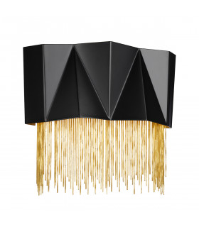 Zuma 3 Light Wall Light Satin Black Gold G9-1
