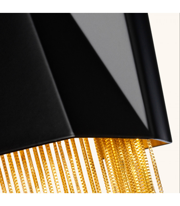 Zuma 3 Light Wall Light Satin Black Gold G9-3