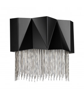 Zuma 3 Light Wall Light Satin Black Silver G9-1