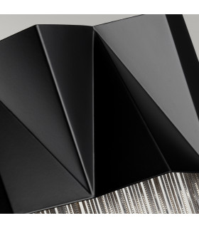 Zuma 3 Light Wall Light Satin Black Silver G9-2