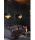 Zuma 6 Light Pendant Satin Black Gold E27-2