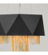 Zuma 6 Light Pendant Satin Black Gold E27-3
