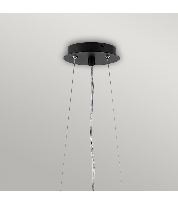 Zuma 6 Light Pendant Satin Black Gold E27-4