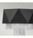 Zuma 6 Light Pendant Satin Black Silver E27-2