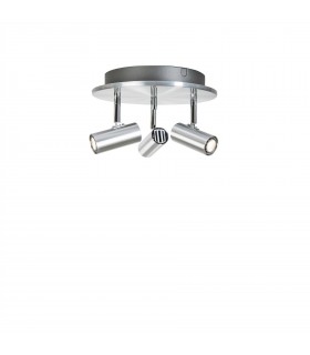 LED 3 Light Spotlight Aluminium - 1