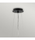 Zuma 6 Light Pendant Satin Black Silver E27-3