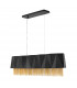 Zuma 6 Light Pendant Satin Black Gold E27-1
