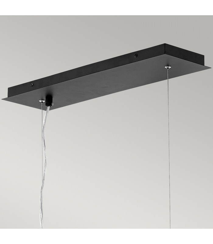 Zuma 6 Light Pendant Satin Black Gold E27-2