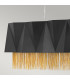 Zuma 6 Light Pendant Satin Black Gold E27-3