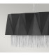 Zuma 6 Light Pendant Satin Black Silver E27-2