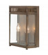 Holborn 2 Light Outdoor Medium Wall Half Lantern Light Dark Bronze IP44 E14-1