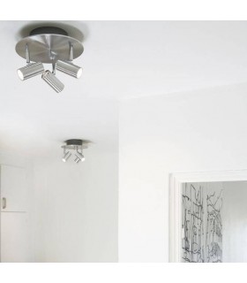 LED 3 Light Spotlight Aluminium - 2