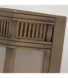 Holborn 2 Light Outdoor Medium Wall Half Lantern Light Dark Bronze IP44 E14-2