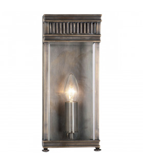 Holborn 1 Light Outdoor Small Wall Half Lantern Light Dark Bronze IP44 E14-1