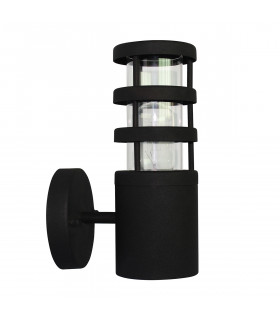 Hornbaek 1 Light Outdoor Wall Lantern Light Black 304 SS IP44 E27-1