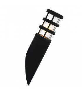 Hornbaek 1 Light Outdoor Wall Lantern Light Black 304 SS IP44 E27
