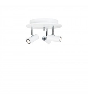LED 3 Light Spotlight Matt White - 1