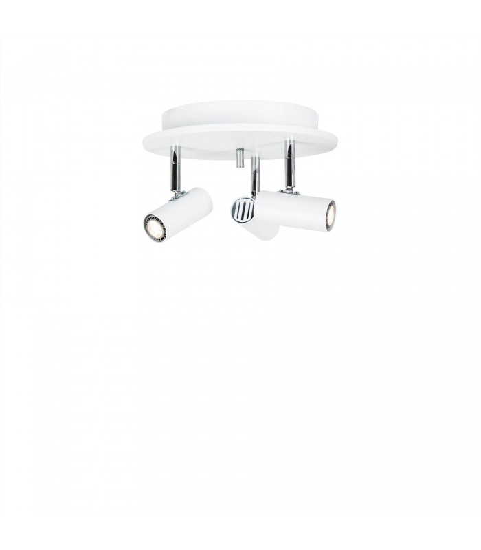 LED 3 Light Spotlight Matt White - 1