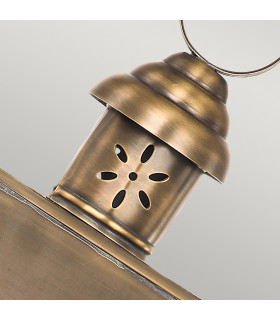 Hyde Park 1 Light Outdoor Wall Lantern Light Solid Brass IP44 E27-2