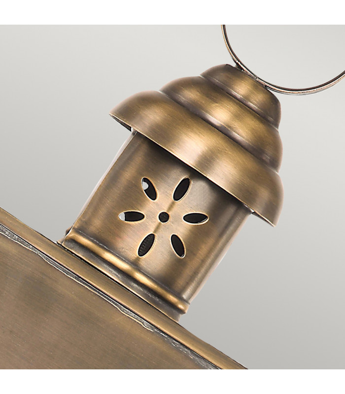 Hyde Park 1 Light Outdoor Wall Lantern Light Solid Brass IP44 E27-2