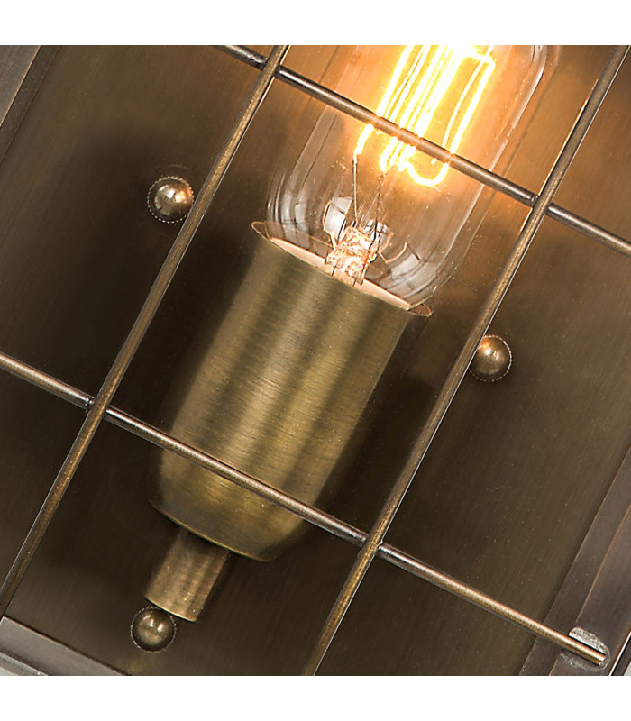 Hyde Park 1 Light Outdoor Wall Lantern Light Solid Brass IP44 E27-4