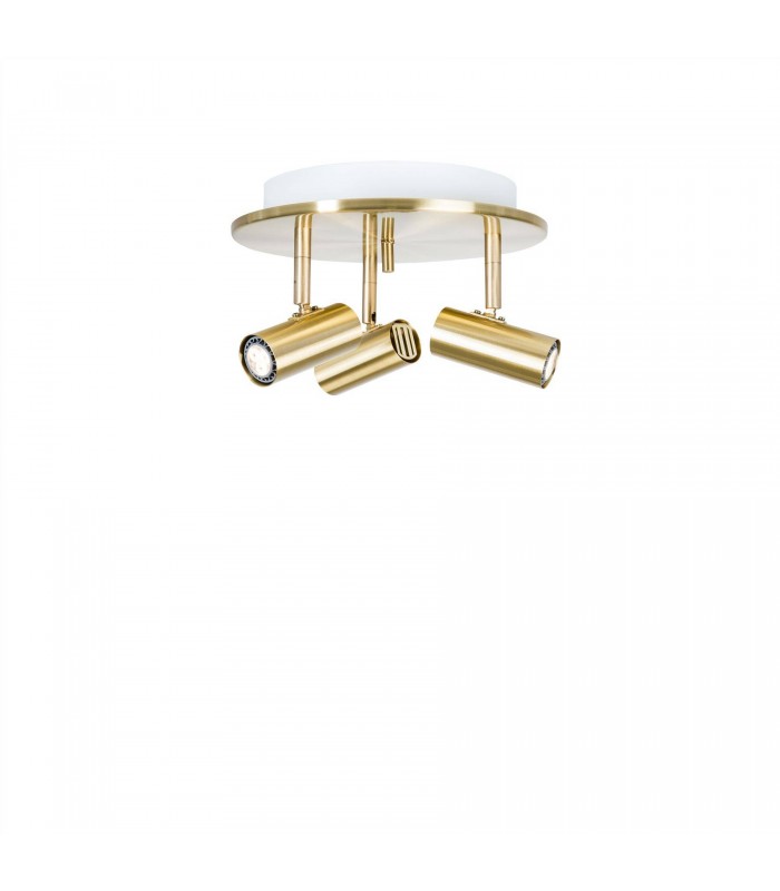 3 Light Spotlight Polished Brass - 1