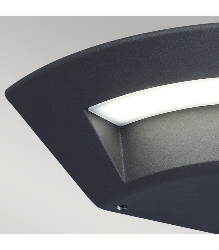 Kasper LED 1 Light Small Bathroom Wall Light Graphite IP54-6