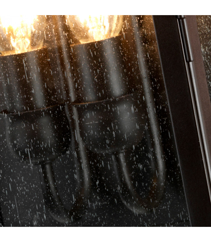 Kendal 2 Light Outdoor Wall Lantern Light Old Bronze IP44 E14-4