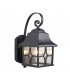 Kent 1 Light Outdoor Wall Lantern Light Black IP44 E27-1