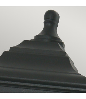 Kerry 1 Light Outdoor Coastal Flush Mount Wall Lantern Black IP44 E27-2