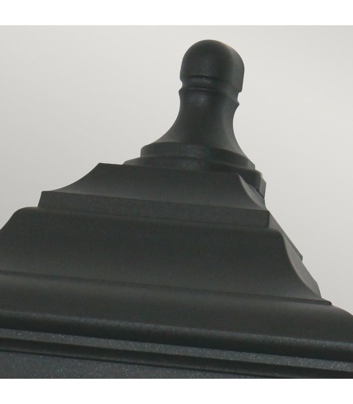 Kerry 1 Light Outdoor Coastal Flush Mount Wall Lantern Black IP44 E27-2