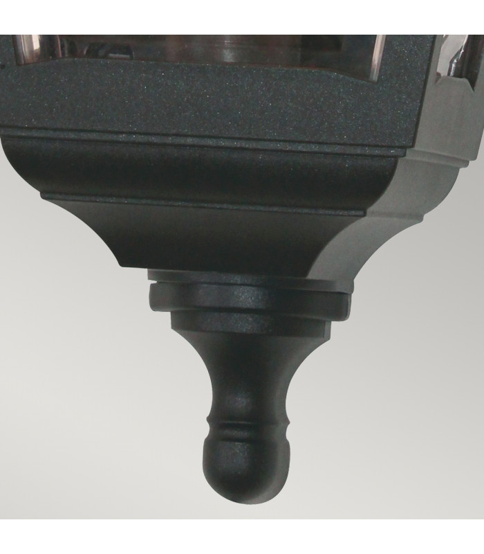 Kerry 1 Light Outdoor Coastal Flush Mount Wall Lantern Black IP44 E27-4