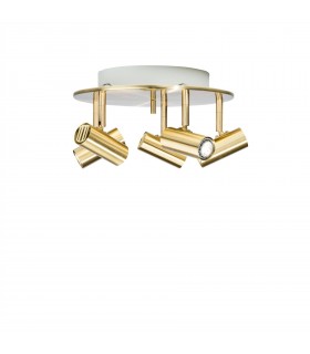 5 Light Spotlight Polished Brass - 1